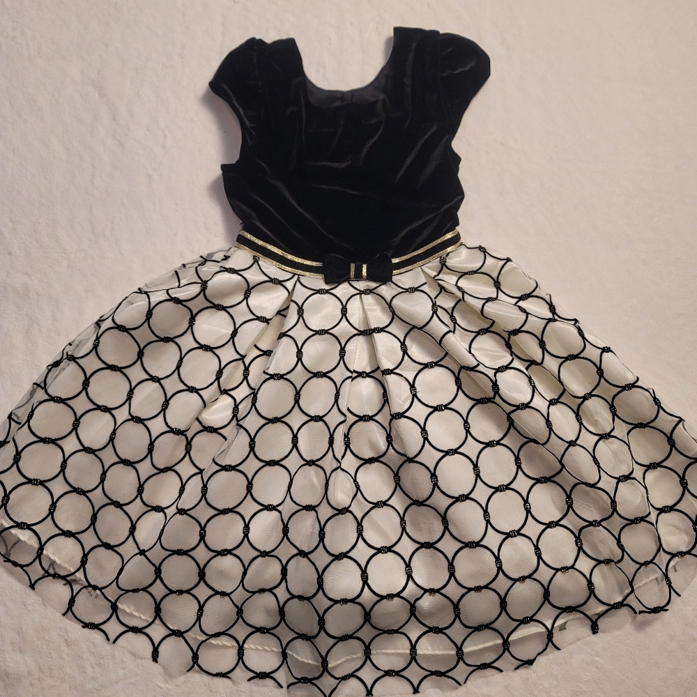 Jona Michelle Black and Gold Dress Size 8